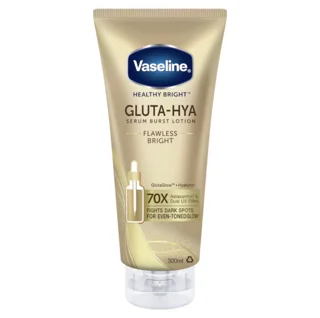 لوسیون سرمی وازلین مدل Gluta-Hya با خاصیت روشن کنندگی و افزایش درخشندگی ۳۰۰ میلی لیتر